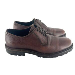 Aquatalia Shoes Mens 9 Brown Leather Oxford Lace Up Office Work Comfort Italy